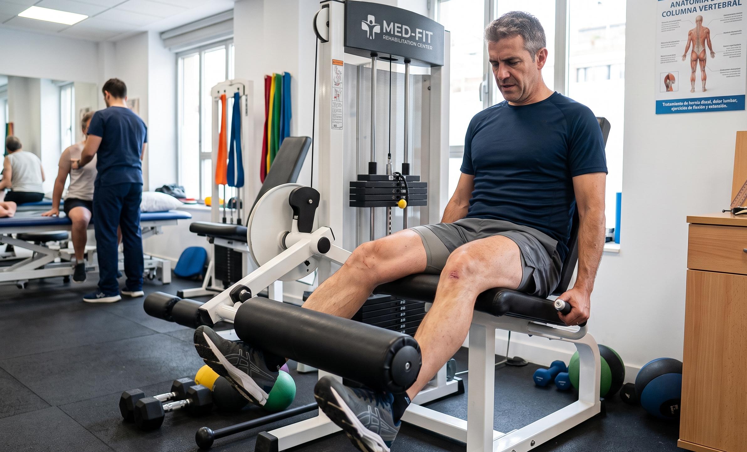 Recuperación de atrofias musculares como consecuencia de cirugía artroscópica de rodilla